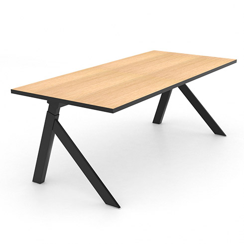 Jensenplus K2 hæve sænkebord med træbordplade